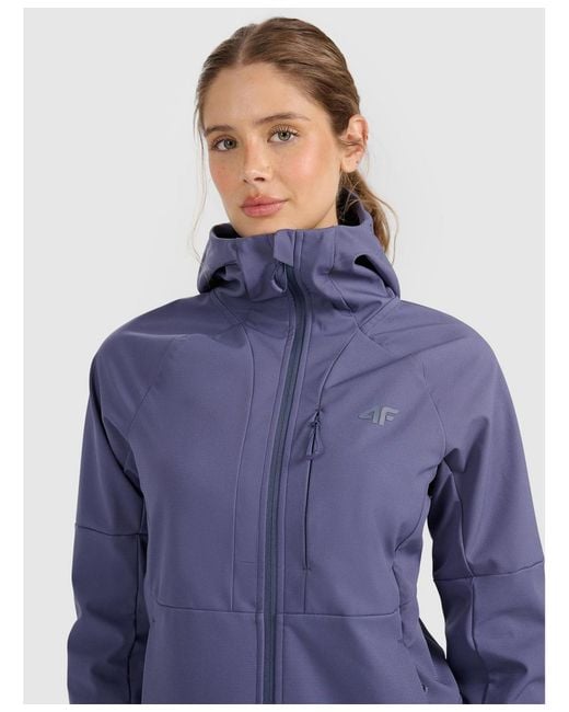 4F Blue Windproof Softshell Jacket Membrane