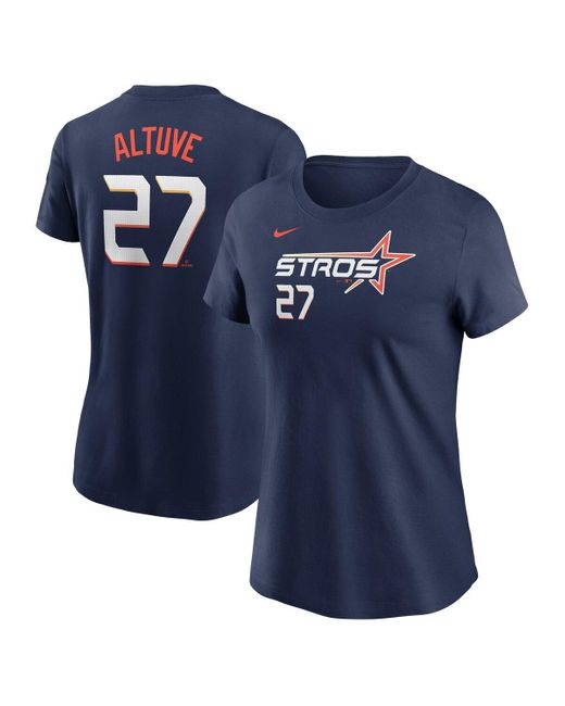 Nike Blue Yordan Alvarez Houston Astros 2025 City Connect Fuse Name Number T-shirt