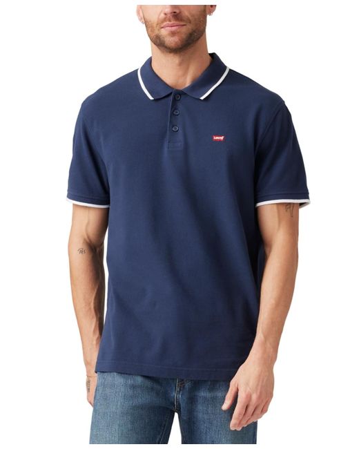 Levi's Natural Housemark Regular Fit Short Sleeve Polo Shirt for men