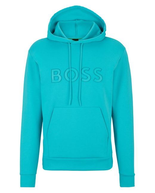 Boss Blue Boss By Logo Print Hoodie for men