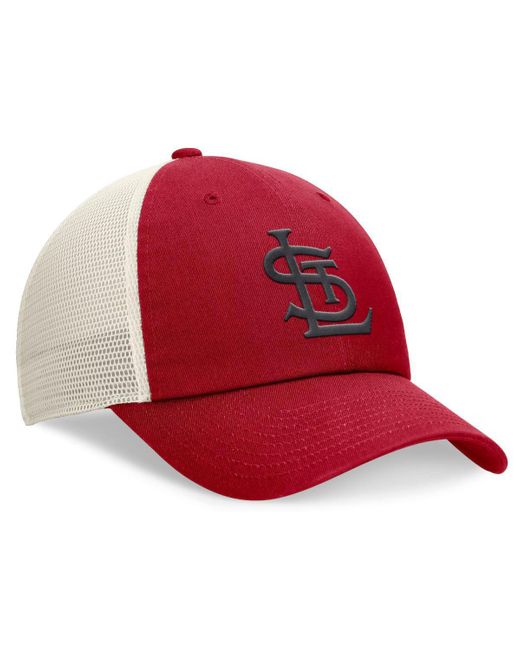 Nike Red St. Louis Cardinals Cooperstown Collection Rewind Club Trucker Adjustable Hat for men