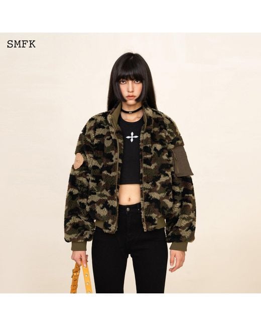 Stand collar store camouflage jacket