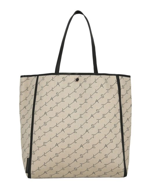 Stella McCartney Monogram Logo Tote Bag in Sand (Natural) | Lyst