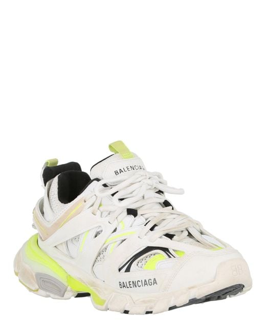 Balenciaga Synthetic Womens Track Sneakers in White,Yellow (White) | Lyst