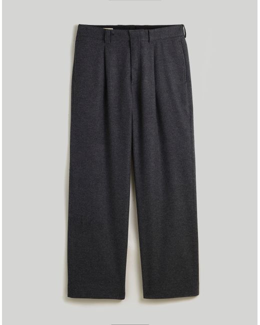 MW Gray The Roebling Pleated Trousers for men