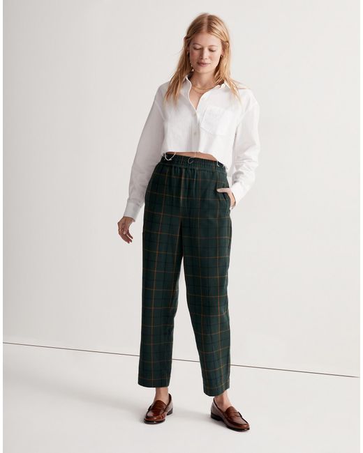 MW Multicolor Huston Pull-on Tapered Pants In Plaid