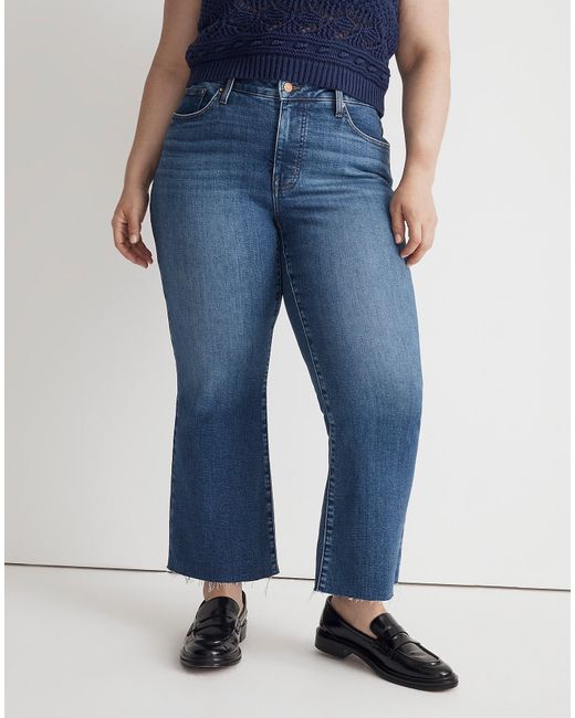 MW Plus Kick Out Crop Jeans In Brinton Wash: Raw-hem Edition in Blue | Lyst  Canada