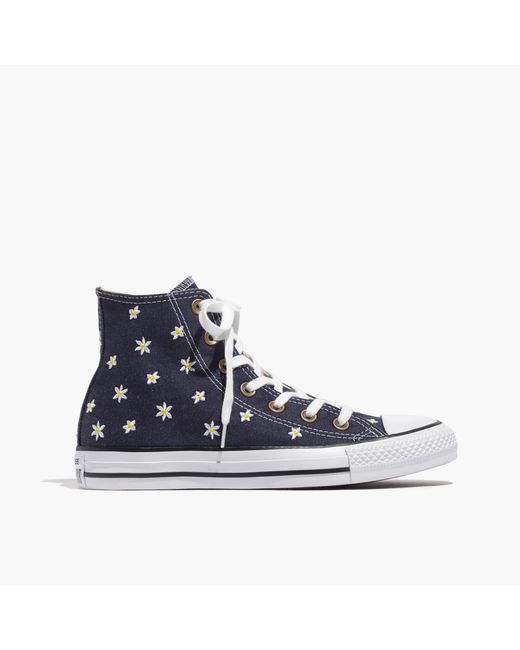 Madewell Converse® Chuck Taylor All Star High-top Sneakers In Denim Daisy  in Blue | Lyst