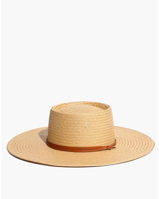 MW Chinstrap Straw Hat in Brown Lyst