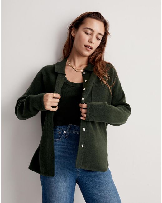 MW Multicolor Madewell X Donni (re)sourced Cashmere-merino Shirt-jacket