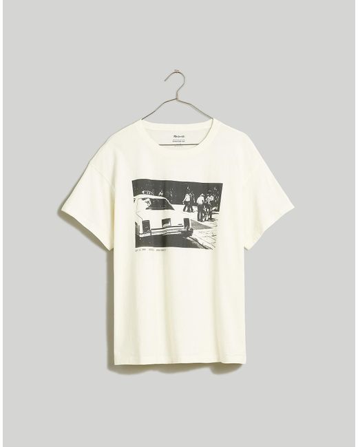 MW White Taxi Graphic Oversized Tee