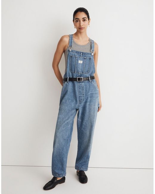 MW Blue Madewell X Molly Dickson Oversized Overalls