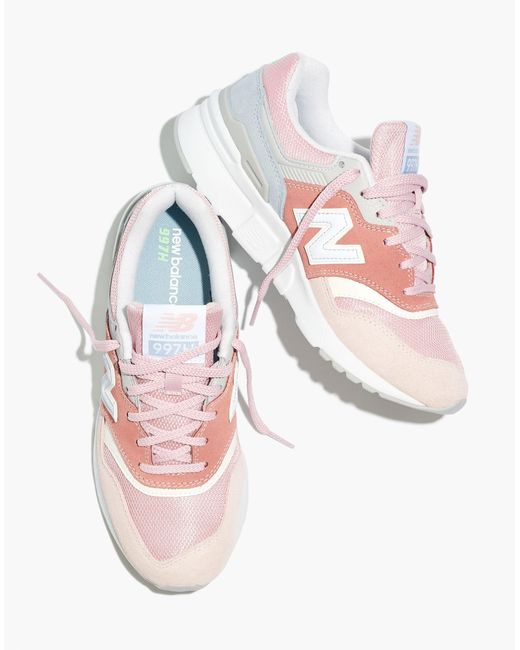 MW Pink New Balance® Suede 997h Sneakers