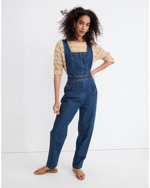 MW Cotton Tapered Overalls In Dunson Wash in Blue | Lyst