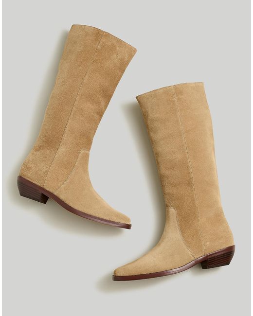 MW Natural The Antoine Tall Boot In Suede