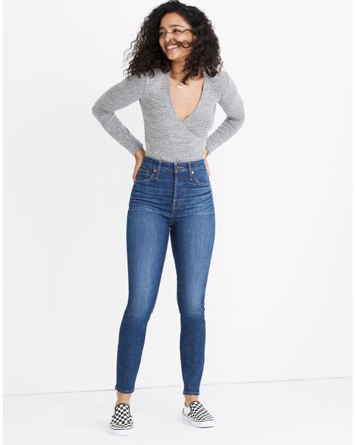 MW Blue Curvy High-rise Skinny Jeans