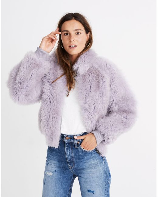 Madewell mongolian shearling best sale jacket