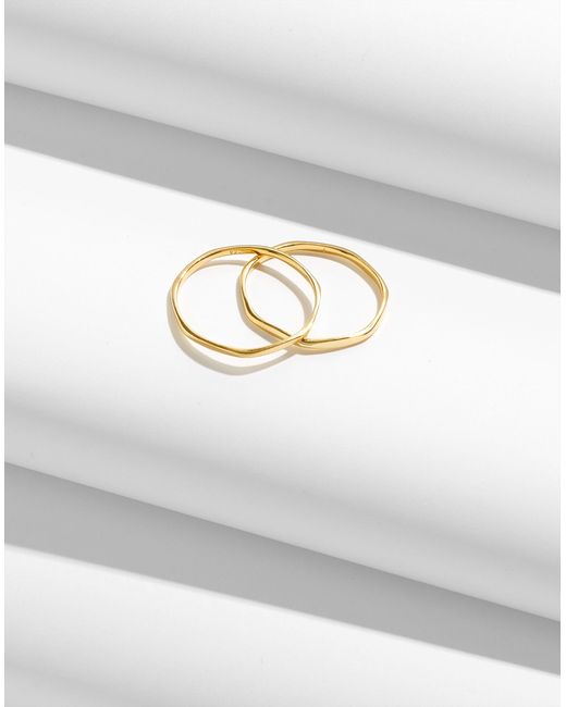 MW Gray Demi-Fine Skinny Ring Set
