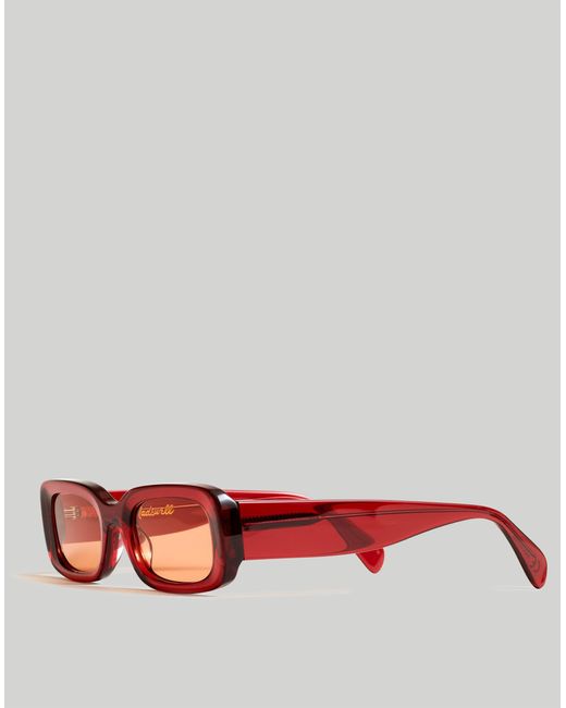 MW Red Baymont Square Sunglasses
