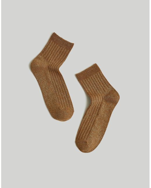 MW Metallic Shimmer Ankle Socks