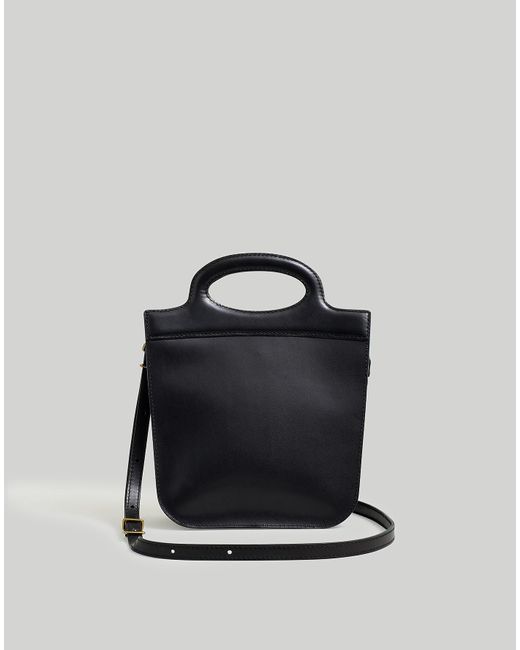 MW Black The Toggle Crossbody Bag In Leather