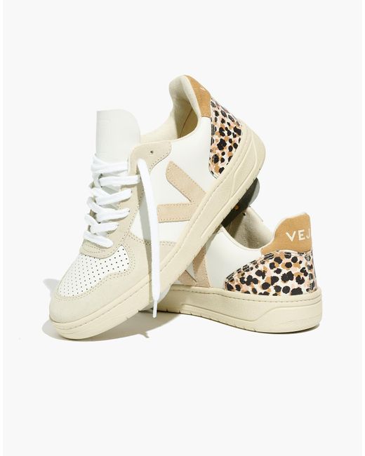 MW Multicolor Madewell X Vejatm V-10 Sneakers In Animal Print Leather