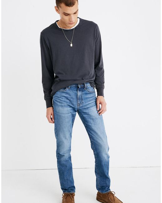 Madewell Denim Straight Everyday Flex Jeans In Leesburg Wash: Eco ...