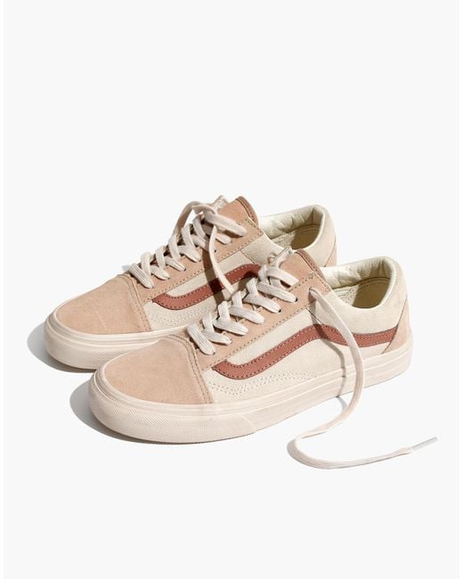 Madewell Natural X Vans Unisex Old Skool Lace-up Sneakers In Camel Colorblock