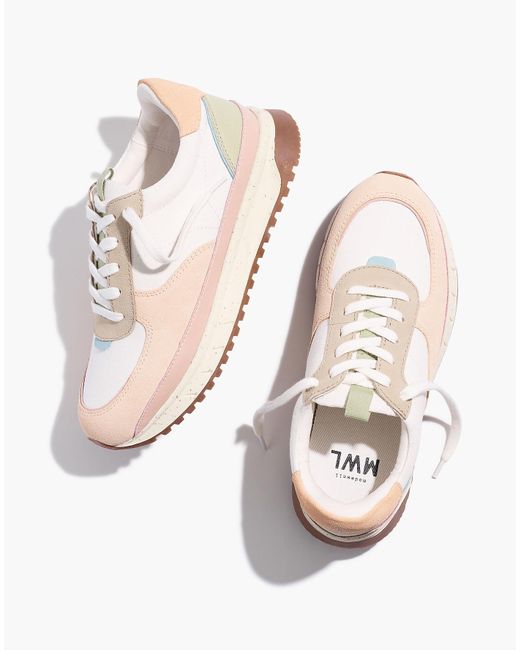 MW Natural Kickoff Trainer Sneakers In Pastel Colorblock