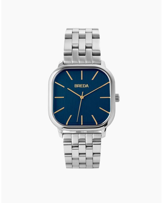 MW Blue Breda Silver-plated Visser Watch