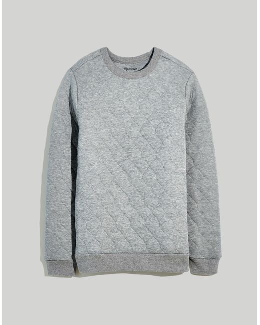 MW Gray Quilted Sweatshirt for men