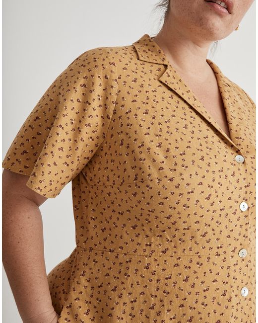 Bouquet top flutter shirtdress