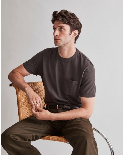 MW Black Allday Pocket Tee for men