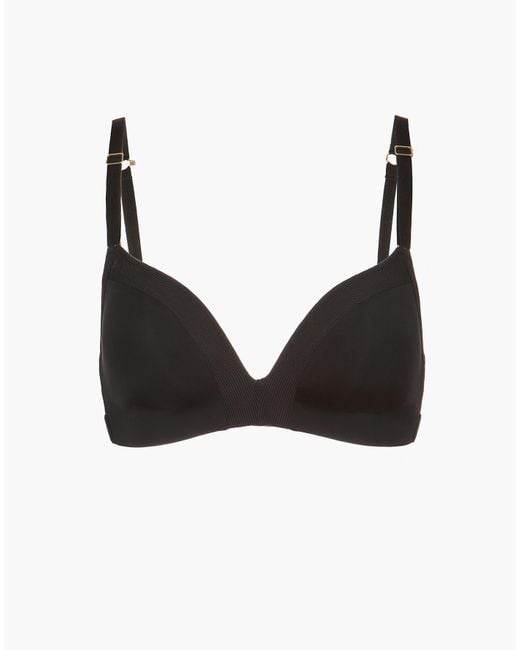 Madewell Synthetic Lively™ Mesh-trim No-wire Bralette in Black - Lyst
