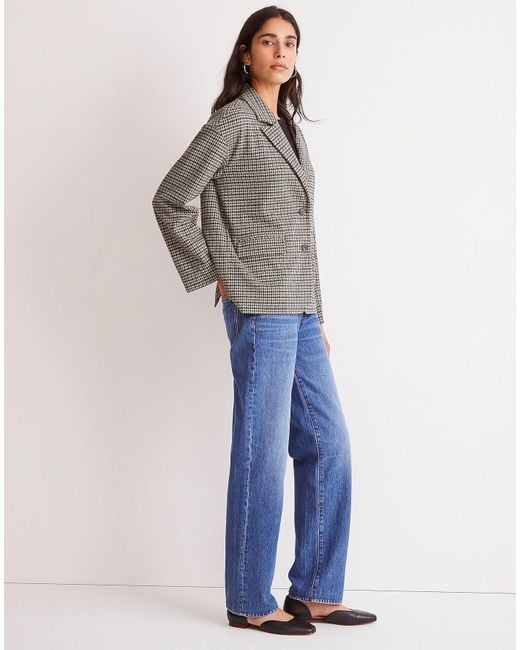 Oversized shop knit blazer