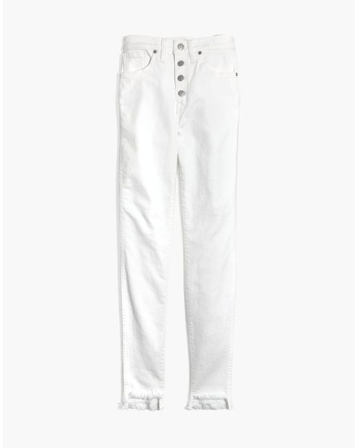 MW White Tall 10" High-rise Skinny Jeans