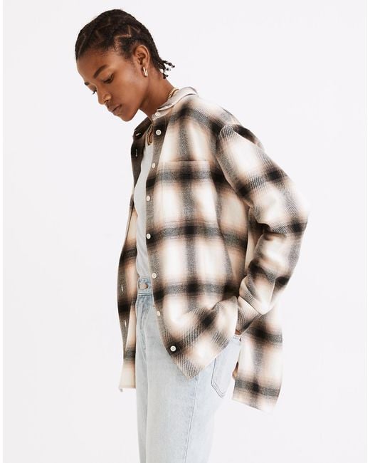 MW Flannel Oversized Ex-boyfriend Shirt 