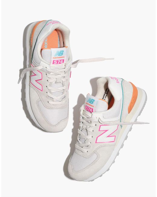 MW Multicolor New Balance® Suede 574 Sneakers