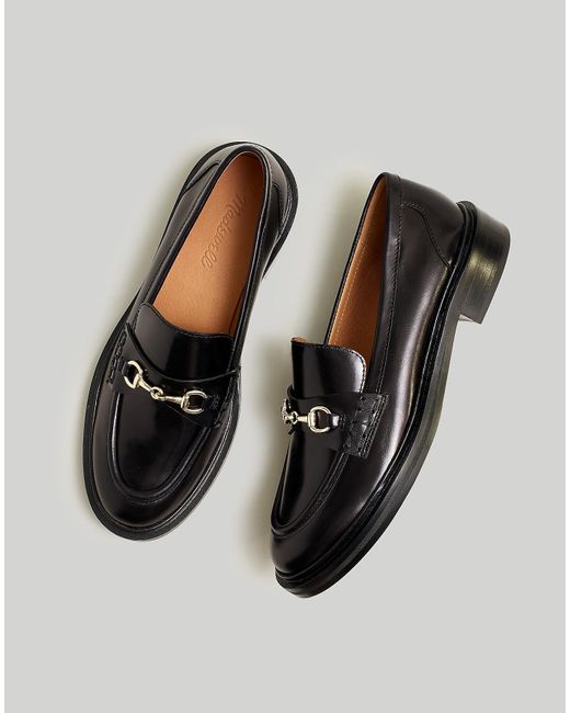 MW Black The Vernon Bit Hardware Loafer In Leather