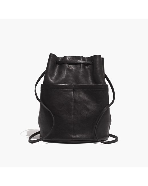 Madewell Black The Convertible Leather Backpack