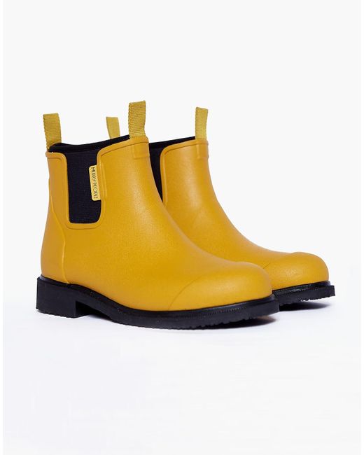 MW Yellow Merry People Bobbi Rain Boots In Mustard