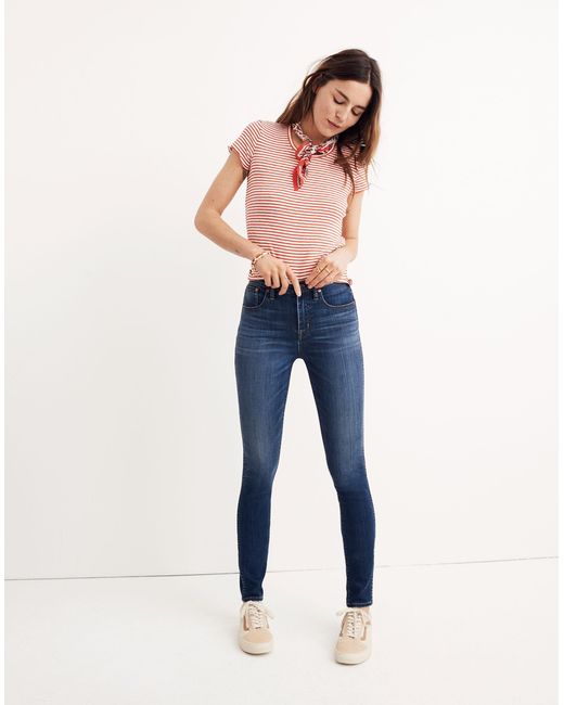 MW Blue Taller 10" High-rise Skinny Jeans