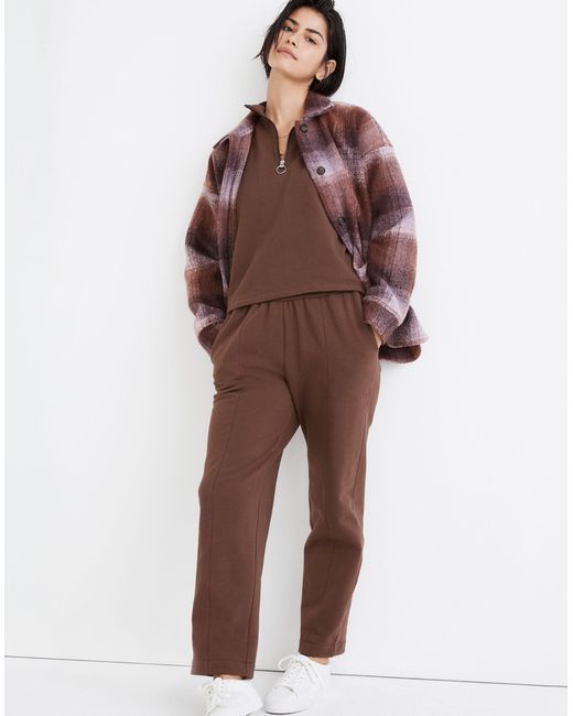 MW L Ribbed Seamed Sweatpants in Brown | Lyst Canada