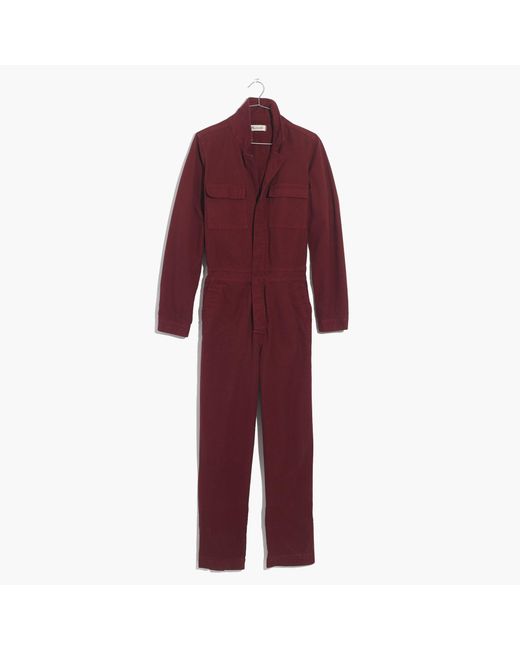 Madewell Red Coverall Jumpsuit