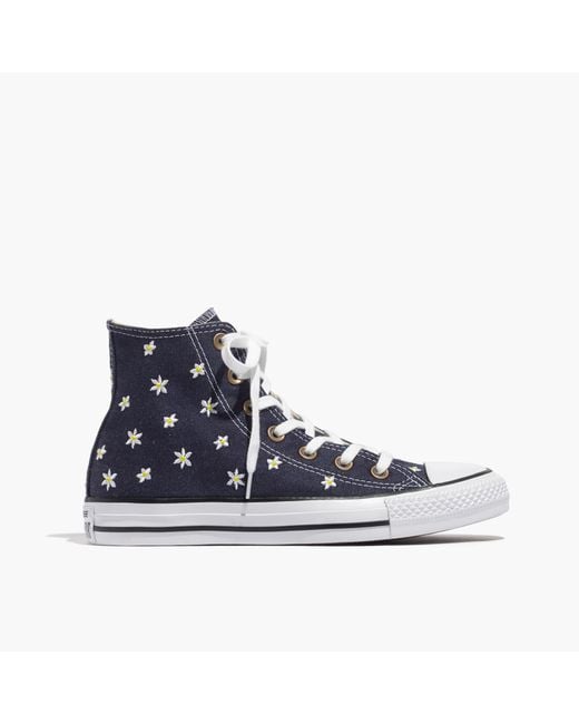 Madewell Blue Converse® Chuck Taylor All Star High-top Sneakers In Denim Daisy