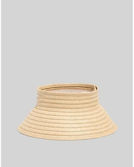 MW Natural Packable Straw Visor Hat