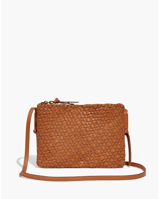 MW The Knotted Crossbody Bag In Woven Leather | Lyst