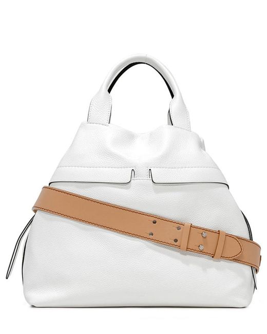 Gianni Chiarini Duna White Tote Bag | Lyst