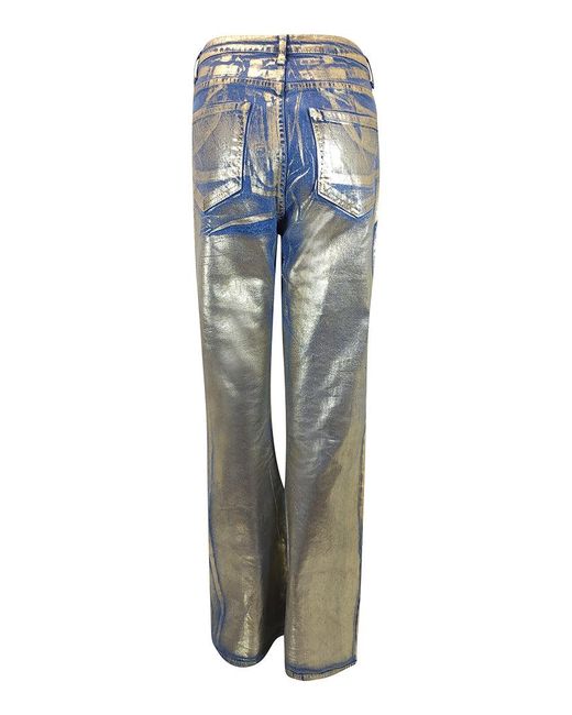 Madison Maison Gold/light Denim Laminated Jeans in Blue Lyst