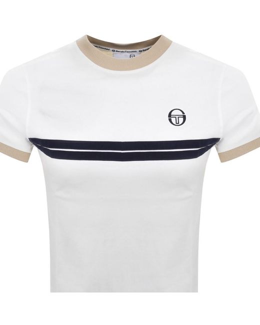 Sergio Tacchini White Supermac T Shirt for men